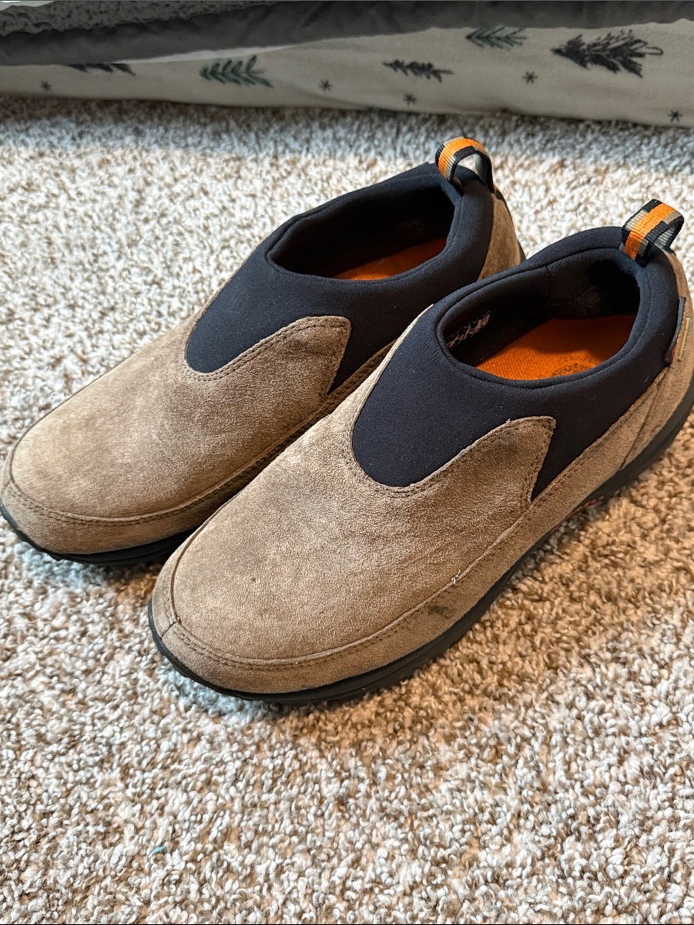 Merrell Slip-On Winter Boots in Brown and Black